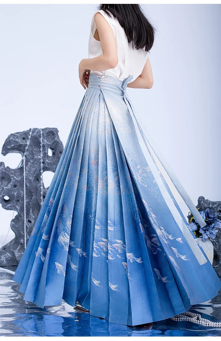 Horse Face Skirt-Ocean