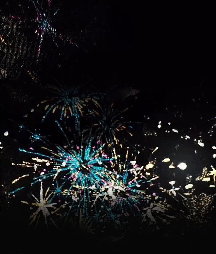 Horse Face Skirt-Fireworks