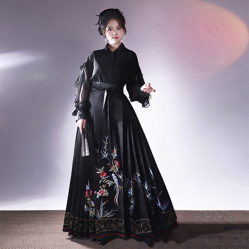Horse Face Skirt-金绶竹