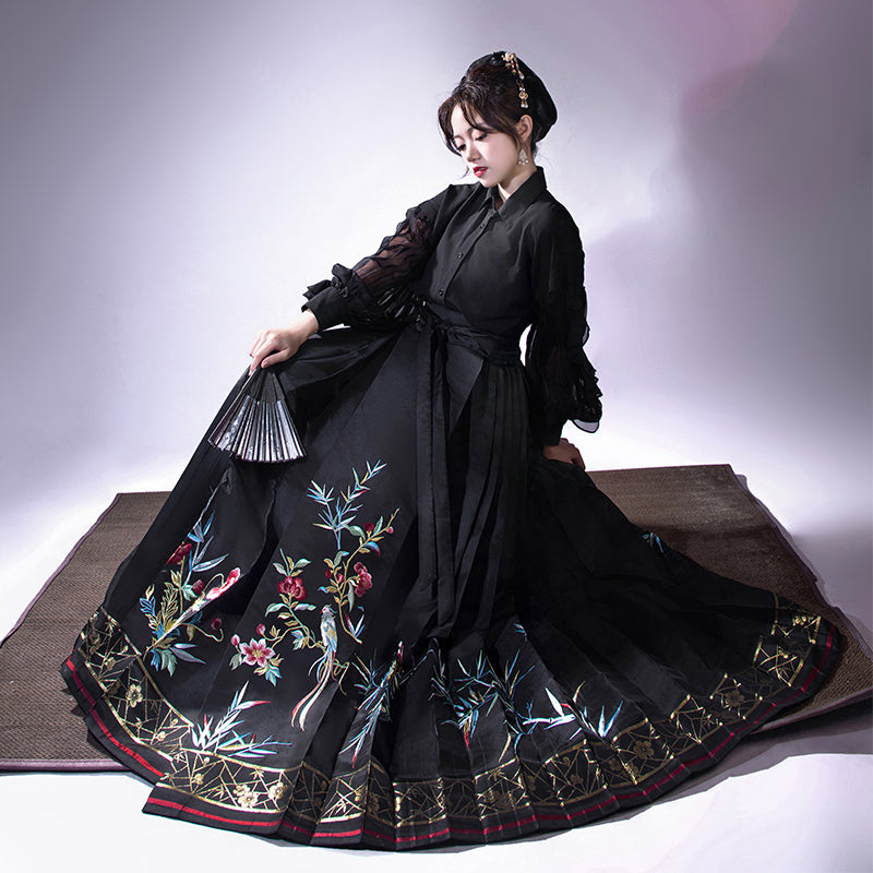 Horse Face Skirt-金绶竹