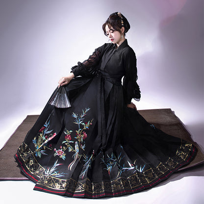 Horse Face Skirt-金绶竹