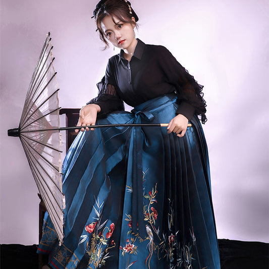 Horse Face Skirt-金绶竹